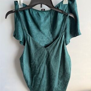 Emerald Green Victoria Secret  Two piece sleep set, Floral Satin